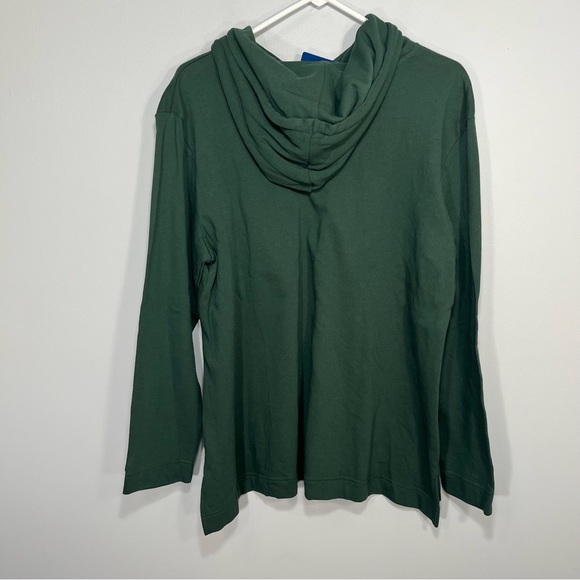 NEW Hawaii Rainbow Warriors Shirt Womens Extra Large Green Henley Hoodie NCAA - Picture 2 of 10